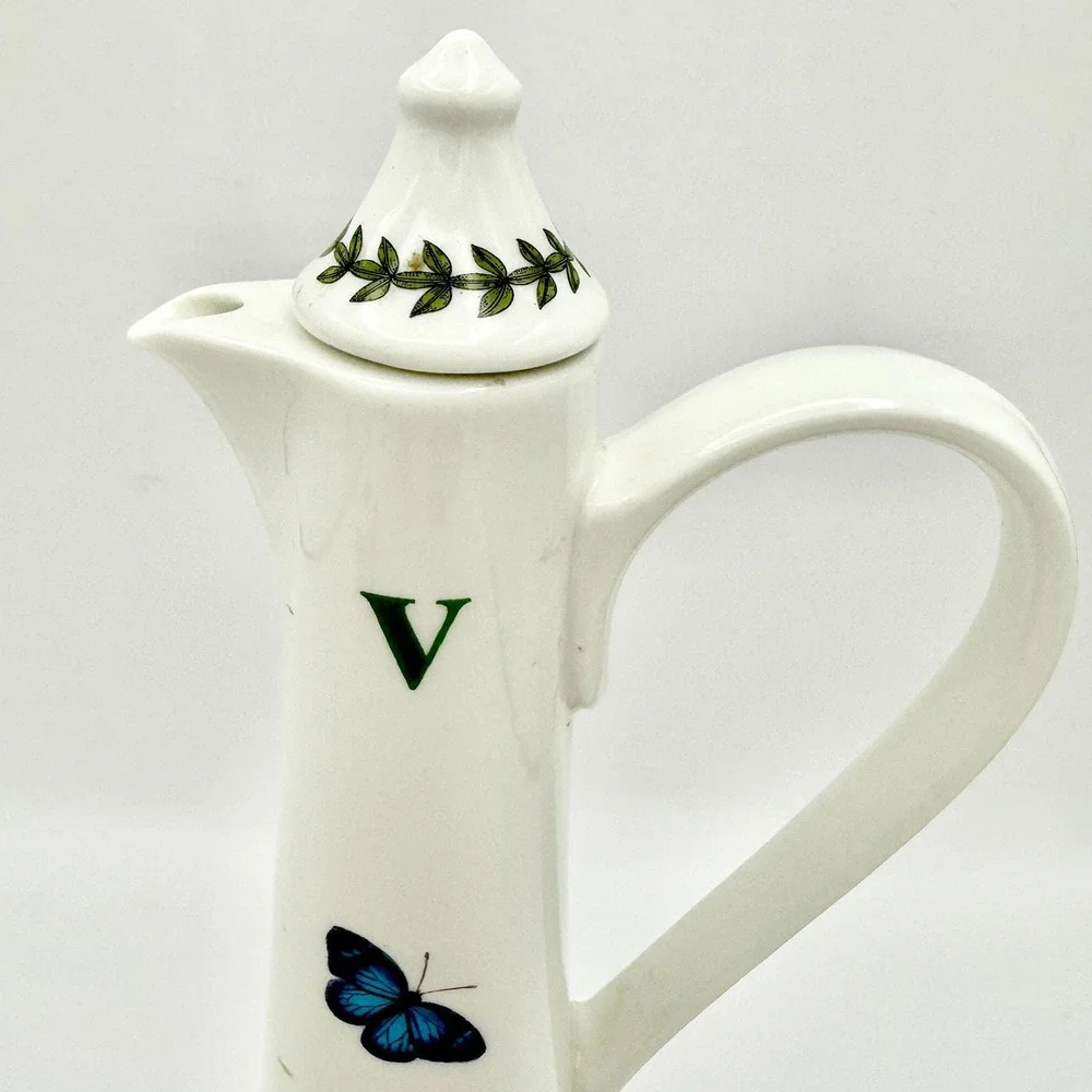 Vintage Portmeirion Botanic Garden Vinegar Cruet & Ramekin – Made in England
